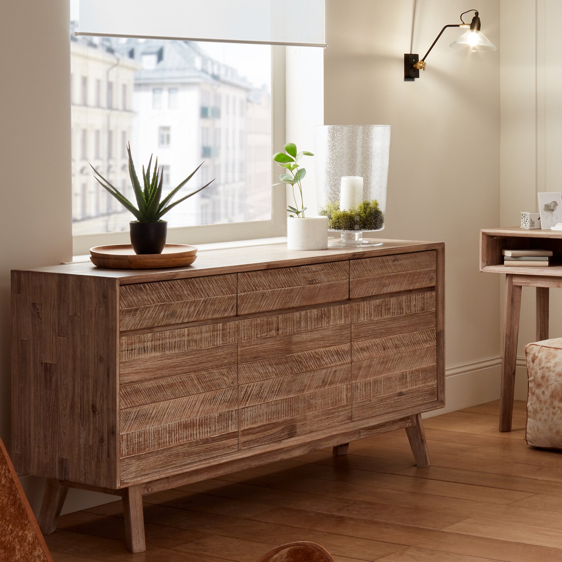 Kalmar Sand Wash Acacia Wood Sideboard